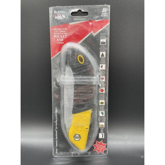 Barnel Z130+C Folding Saw Pocket Saw, 5.25” Straight Blade Tiger Tooth W/ case - Picture 1 of 7